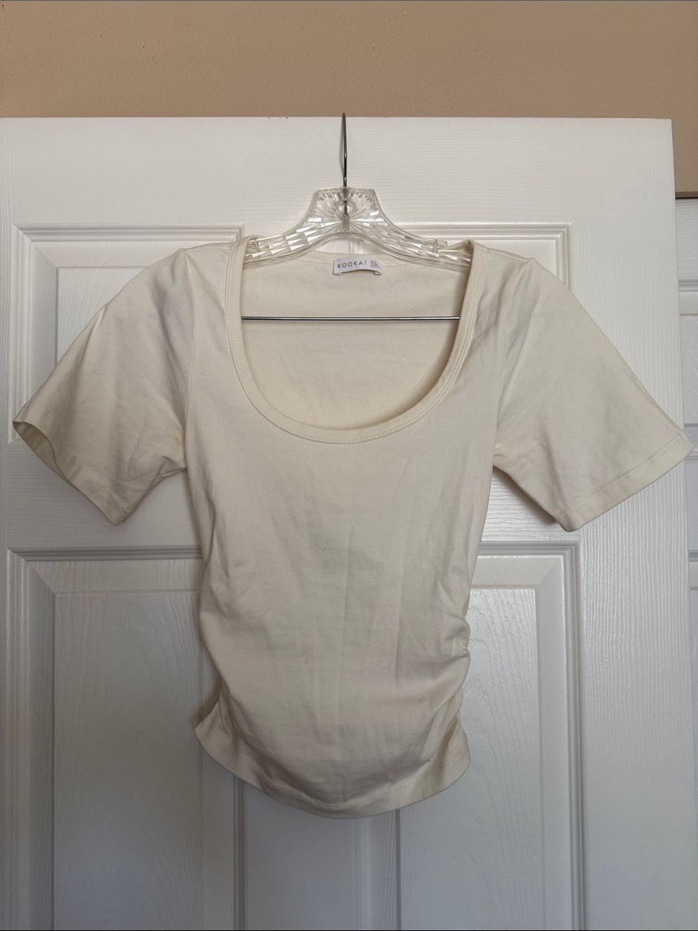 Kookai Iles Coconut Milk Tee 2